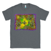 Charcoal Heather mardi gras background Classic Tee - BarkalooDesign