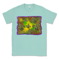Seafoam mardi gras background Classic Tee - BarkalooDesign