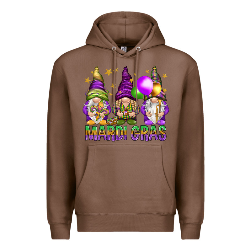 Mardi Gras Crew With Gnomes Premium Hoodie by NancyCooperArtShop | Teevron