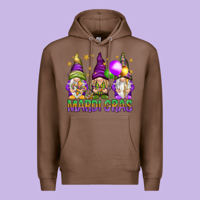 Mardi Gras Crew With Gnomes Premium Hoodie Designed By Nancycooperartshop