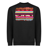 Black aztec western leopard cowhide background Heavyweight Sweatshirt - AdoDesignShop