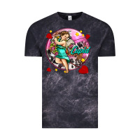 Cloud Black cupid with arrows and stars Vintage Tee - AdoDesignShop