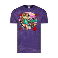 Cloud Purple cupid with arrows and stars Vintage Tee - AdoDesignShop