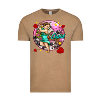 Vintage Coffee cupid with arrows and stars Vintage Tee - AdoDesignShop