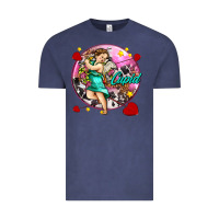 Vintage Denim cupid with arrows and stars Vintage Tee - AdoDesignShop