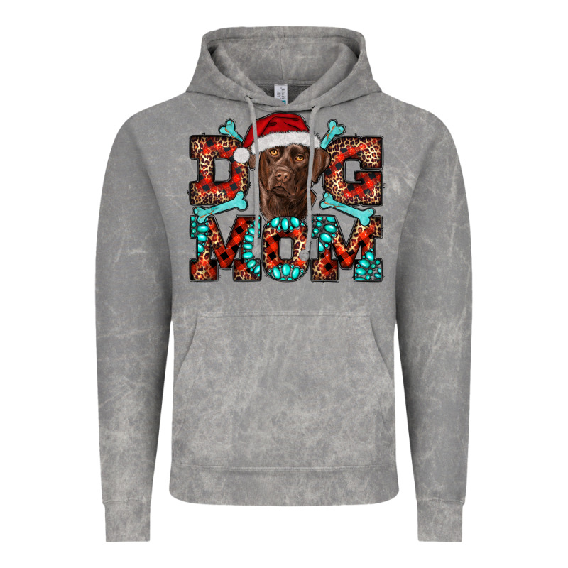 Dog Mom Christmas With Labrador Vintage Hoodie by RanaPortraitStore | Teevron