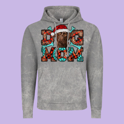 Dog Mom Christmas With Labrador Vintage Hoodie Designed By Ranaportraitstore