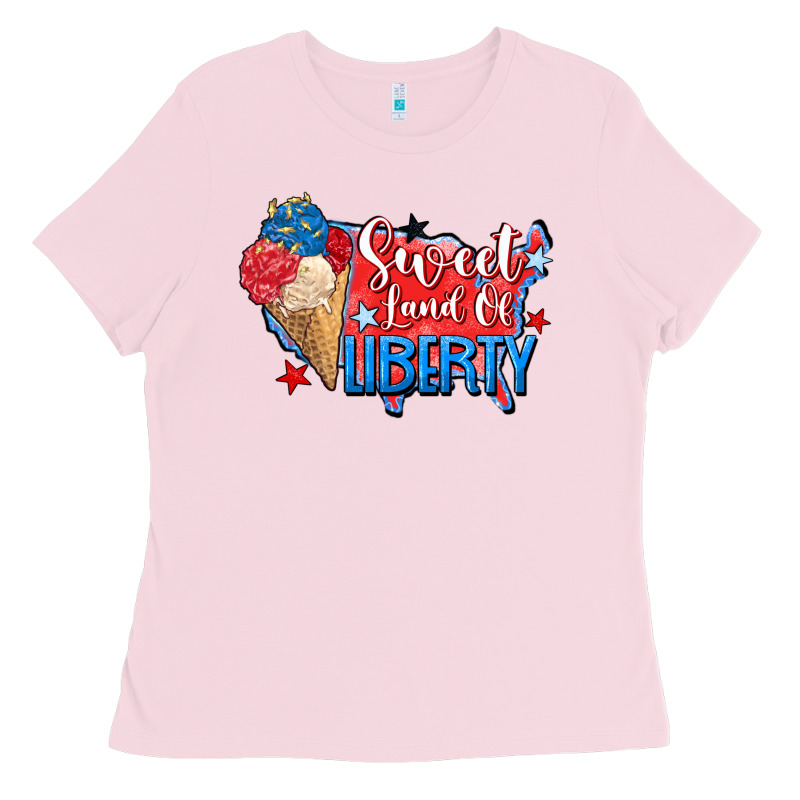 Sweet Land Of Liberty Ladies Tee by Zillion Design Studio | Teevron