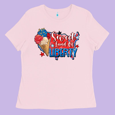 Sweet Land Of Liberty Ladies Tee Designed By Zillion Design Studio