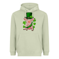 Matcha st. patrick's day lucky baby pig Heavyweight Hoodie - RanaPortraitStore