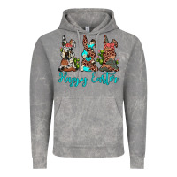 Cloud Rock happy easter leopard cowhide turquoise cactus bunny's Vintage Hoodie - JahusDesignShop