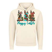 Vintage Artic happy easter leopard cowhide turquoise cactus bunny's Vintage Hoodie - JahusDesignShop