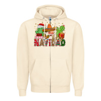 Sandshell feliz navidad santa Zipper Hoodie - MaliasSmallBusiness