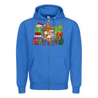 True Royal feliz navidad santa Zipper Hoodie - MaliasSmallBusiness