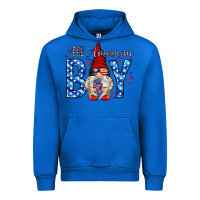 Cobalt All American boy with gnome Urban Hoodie - HowdyJamesFarm