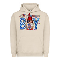 Pigment French Oak All American boy with gnome Urban Hoodie - HowdyJamesFarm