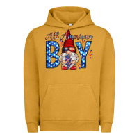 Pigment Peanut Butter All American boy with gnome Urban Hoodie - HowdyJamesFarm