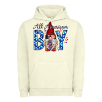 Pigment Pistachio All American boy with gnome Urban Hoodie - HowdyJamesFarm