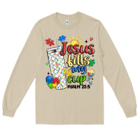 Mushroom autism jesus fills my cup Long Sleeve Tee - MaliasSmallBusiness