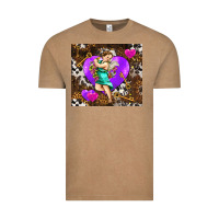 Vintage Coffee cupid and heart Vintage Tee - AdoDesignShop