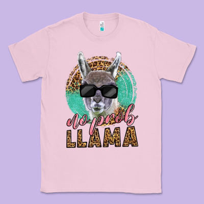Western No Prob Llama Classic Tee Designed By Lillyallendesigns