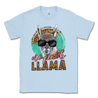 Dusty Blue western no prob llama Classic Tee - LillyAllenDesigns