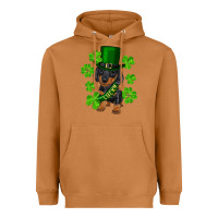 Meerkat st. patrick's day lucky dachshund puppy Heavyweight Hoodie - RanaPortraitStore