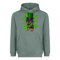 Sage st. patrick's day lucky dachshund puppy Heavyweight Hoodie - RanaPortraitStore