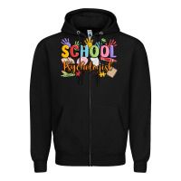 Black school psychologist Zipper Hoodie - MaliasSmallBusiness