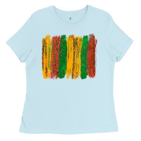 Baby Blue black history brushstroke Ladies Tee - texasbilliewilder