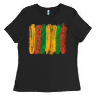 Black black history brushstroke Ladies Tee - texasbilliewilder