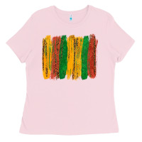 Bubblegum Pink black history brushstroke Ladies Tee - texasbilliewilder