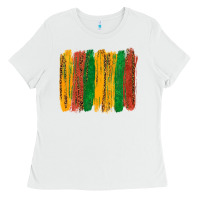 White black history brushstroke Ladies Tee - texasbilliewilder