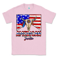 Bubblegum Pink American junkie Classic Tee - CowhideDigitalArt