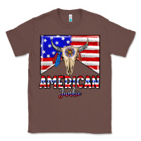 Chestnut American junkie Classic Tee - CowhideDigitalArt