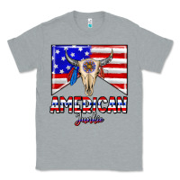 Heather Grey American junkie Classic Tee - CowhideDigitalArt