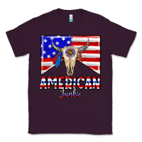 Plum American junkie Classic Tee - CowhideDigitalArt