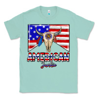 Seafoam American junkie Classic Tee - CowhideDigitalArt