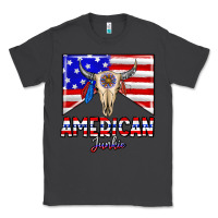 Smoke American junkie Classic Tee - CowhideDigitalArt
