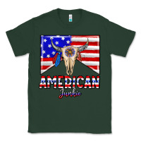 Sports Green American junkie Classic Tee - CowhideDigitalArt