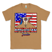 Toasted Coconut American junkie Classic Tee - CowhideDigitalArt