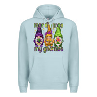 Blue Mist Mardi Gras with my gnomes Premium Hoodie - NancyCooperArtShop
