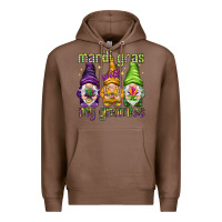 Chestnut Mardi Gras with my gnomes Premium Hoodie - NancyCooperArtShop