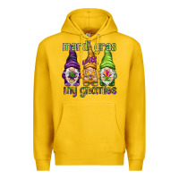 Lemon Mardi Gras with my gnomes Premium Hoodie - NancyCooperArtShop