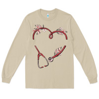 Mushroom custom heart stethoscope Long Sleeve Tee - MaliasSmallBusiness