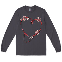 Smoke custom heart stethoscope Long Sleeve Tee - MaliasSmallBusiness