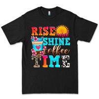 Black rise and shine coffee time Premium Tee - Zillion Design Studio
