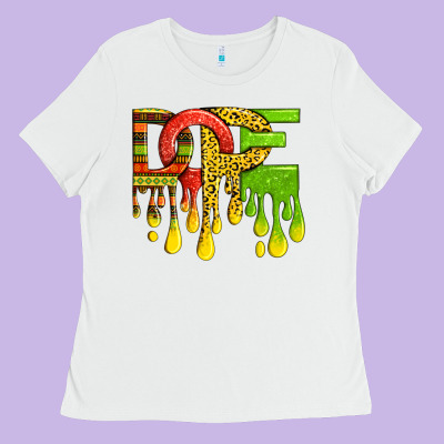 Ladies Tee black history juneteenth dope