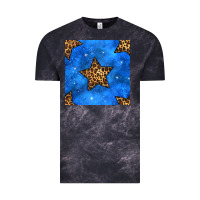 Cloud Black 4th of july leopard stars seamless pattern Vintage Tee - BundleAndBundleShop