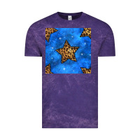 Cloud Purple 4th of july leopard stars seamless pattern Vintage Tee - BundleAndBundleShop